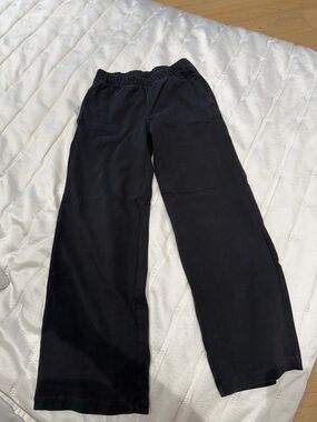 Sunday Best Charcoal Elastic Waist Wide-Leg Pants